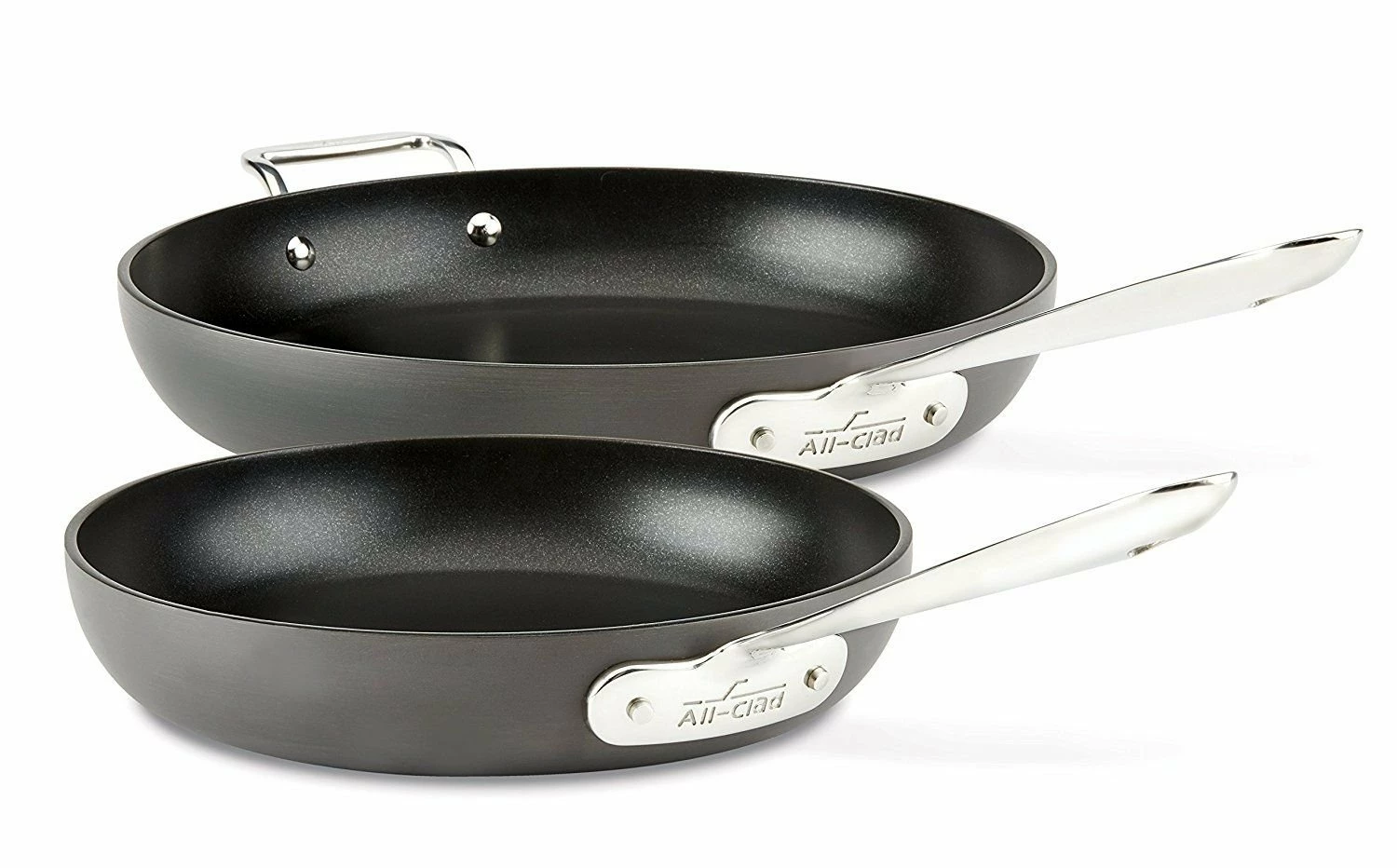 All-Clad HA1 Hard Anodized Nonstick Fry Pan Set (10" & 12") | 2-Piece 1 All-Clad HA1 Hard Anodized Nonstick Fry Pan Set (10" & 12") | 2-Piece