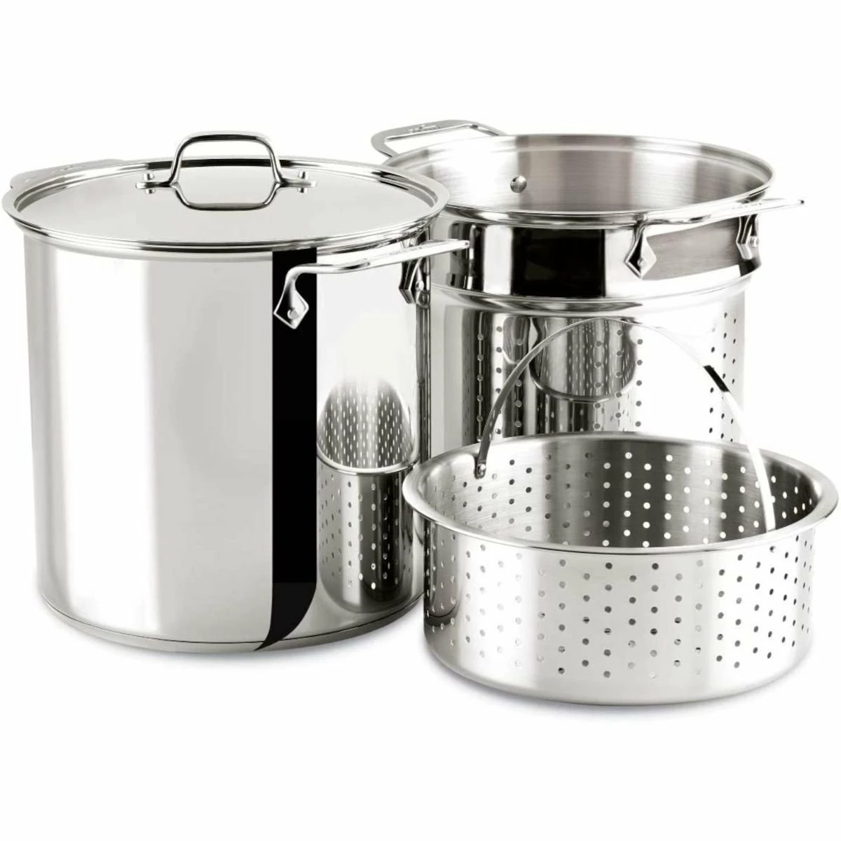 All-Clad Stainless Steel Multicooker Set | 12 Qt. 1 All-Clad Stainless Steel Multicooker Set | 12 Qt.