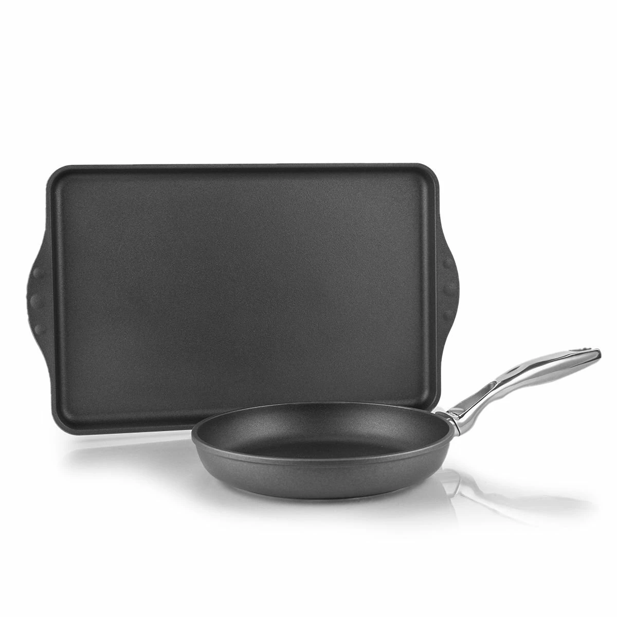 Swiss Diamond HD 9.5" Fry Pan With Griddle Set 1 Swiss Diamond HD 9.5" Fry Pan With Griddle Set
