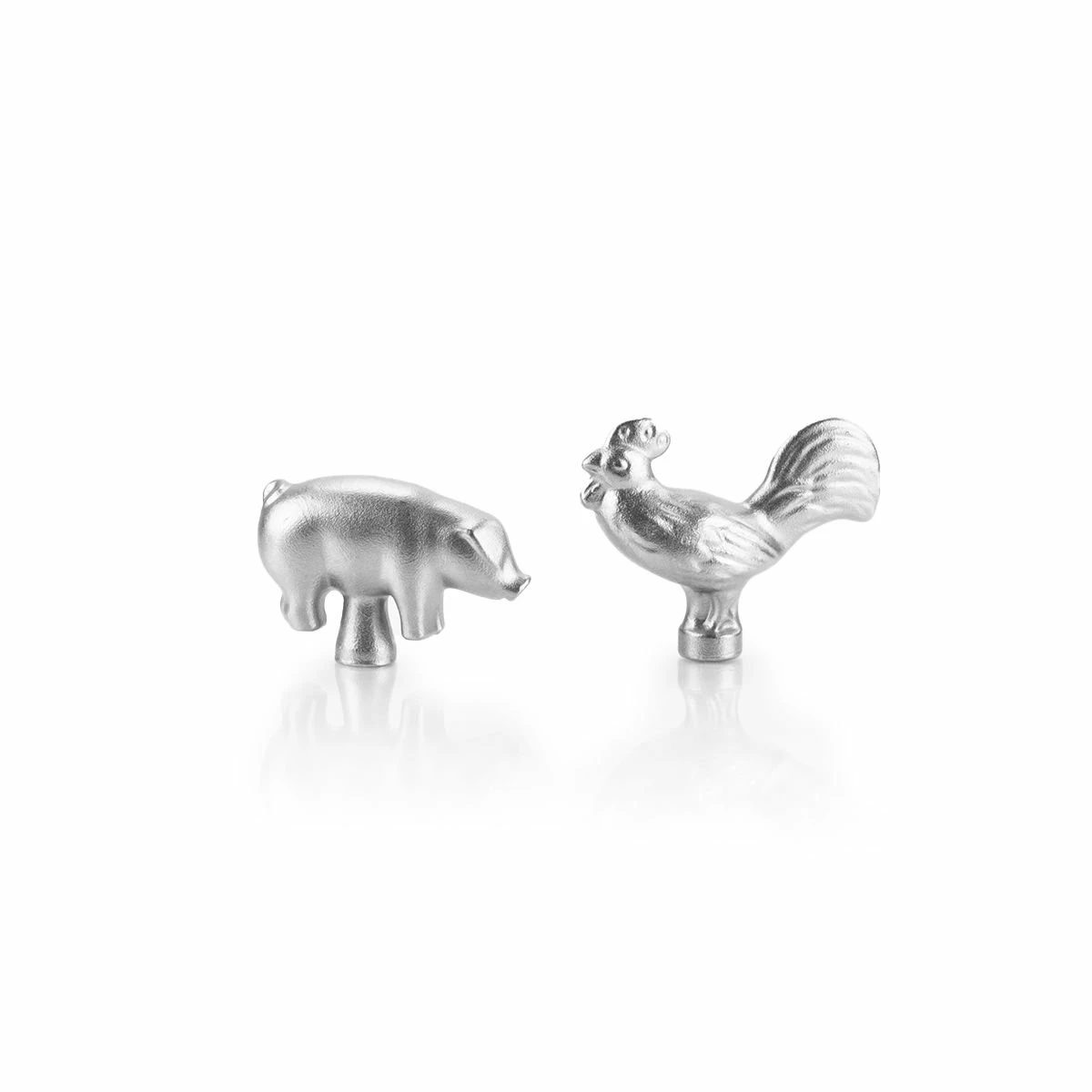 Staub Cast Iron Animal Knobs | Farm Animal Duo 1 Staub Cast Iron Animal Knobs | Farm Animal Duo