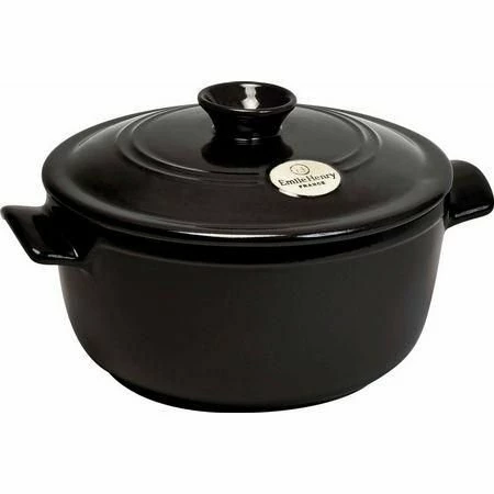 Emile Henry 5.5 Qt. Round Dutch Oven | Charcoal