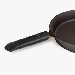 Field Company (Made In USA) Leather Skillet Handle Cover | Black -Cookware Sets Sales 2023 field lhc black angle