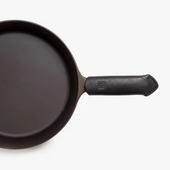 Field Company (Made In USA) Leather Skillet Handle Cover | Black -Cookware Sets Sales 2023 field lhc black left