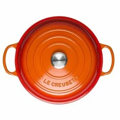 Le Creuset 2.25 Qt. Signature Enameled Cast Iron Braiser With Stainless Steel Knob | Flame Orange -Cookware Sets Sales 2023 flame main 3