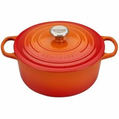 Le Creuset 5-Piece Signature Cookware Set With Stainless Steel Knobs | Flame Orange 11 Le Creuset 5-Piece Signature Cookware Set With Stainless Steel Knobs | Flame Orange -Cookware Sets Sales 2023 frenchoven1