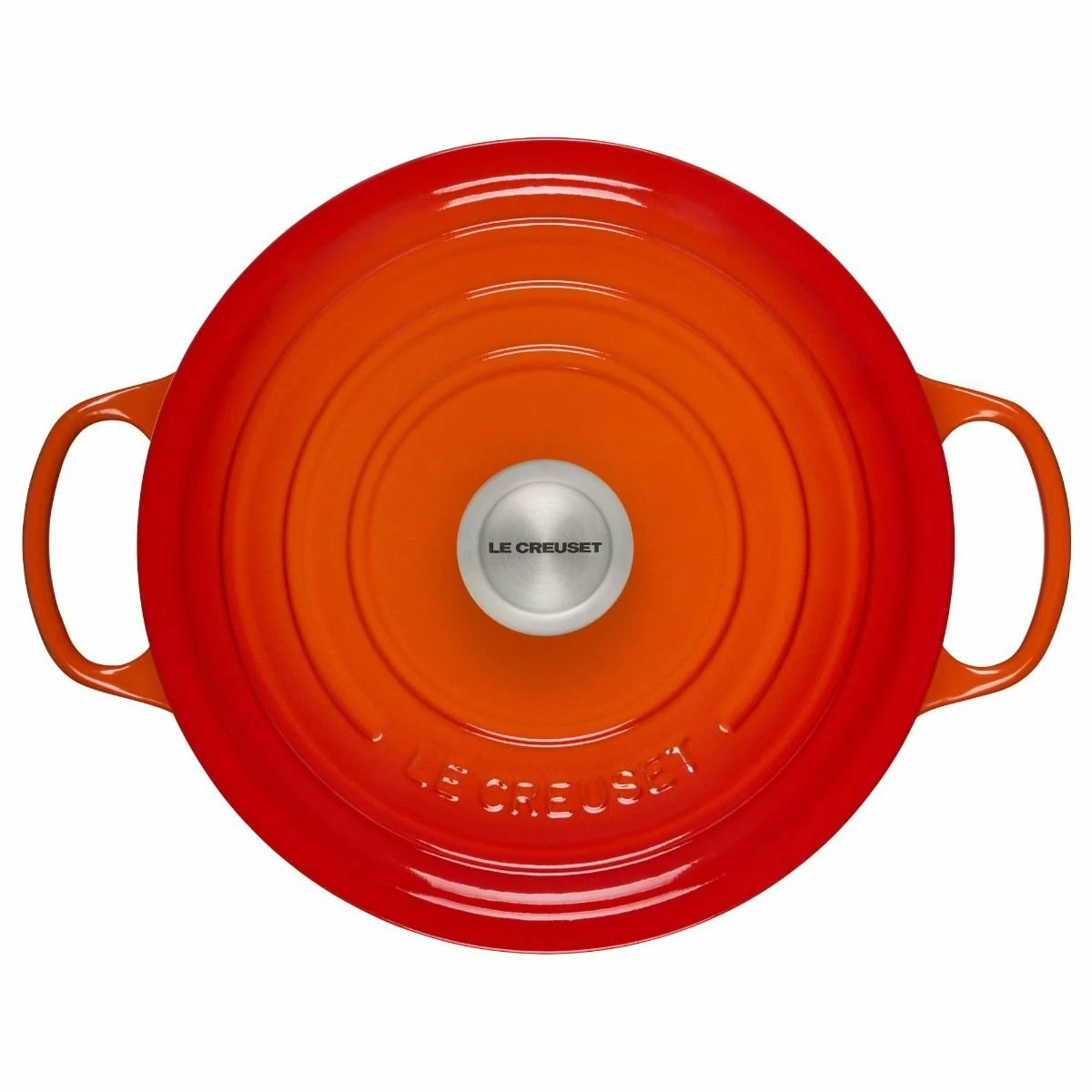 Le Creuset 5-Piece Signature Cookware Set With Stainless Steel Knobs | Flame Orange 5 Le Creuset 5-Piece Signature Cookware Set With Stainless Steel Knobs | Flame Orange - Image 5