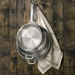 Le Creuset 12.5" Deep Fry Pan With Helper Handle | Stainless Steel 7 Le Creuset 12.5" Deep Fry Pan With Helper Handle | Stainless Steel -Cookware Sets Sales 2023 frypans