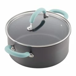 Rachael Ray 11-Piece Hard Anodized Cookware Set | Light Blue 20 Rachael Ray 11-Piece Hard Anodized Cookware Set | Light Blue -Cookware Sets Sales 2023 hardblue6