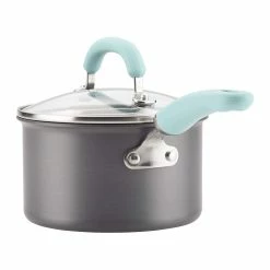 Rachael Ray 11-Piece Hard Anodized Cookware Set | Light Blue 19 Rachael Ray 11-Piece Hard Anodized Cookware Set | Light Blue -Cookware Sets Sales 2023 hardblue7