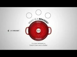 Le Creuset Olive Branch Collection 3.5 Qt. Signature Braiser | Marseille -Cookware Sets Sales 2023 hqdefault 56 15