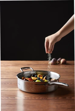 Heritage Steel Cookware Stainless Steel Deep Saute Pan With Cover | 4 Qt. 14 Heritage Steel Cookware Stainless Steel Deep Saute Pan With Cover | 4 Qt. -Cookware Sets Sales 2023 hsc 14011 2