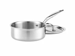 Heritage Steel Cookware Stainless Steel Saucepan With Lid | 2 Qt.