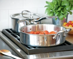 Heritage Steel Cookware Stainless Steel Sauteuse With Lid | 4 Qt.