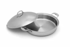 Heritage Steel Cookware Stainless Steel Sauteuse With Lid | 5 Qt. -Cookware Sets Sales 2023 hsc 14340 2