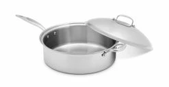 Heritage Steel Cookware Stainless Steel Family Sauté Pan With Lid | 8 Qt. -Cookware Sets Sales 2023 hsc 14348 1