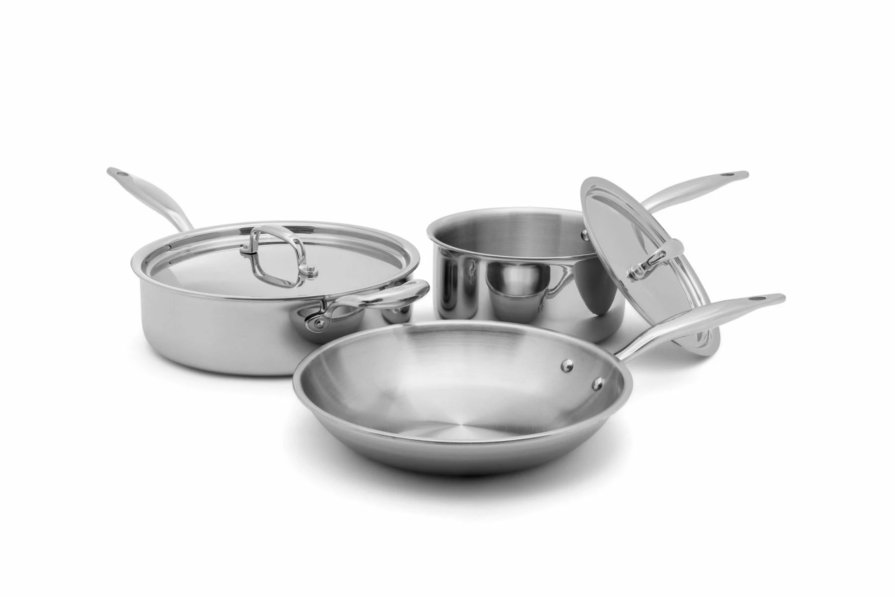 Heritage Steel Cookware Stainless Steel Essentials Cookware Set | 5-Piece 3 Heritage Steel Cookware Stainless Steel Essentials Cookware Set | 5-Piece - Image 3