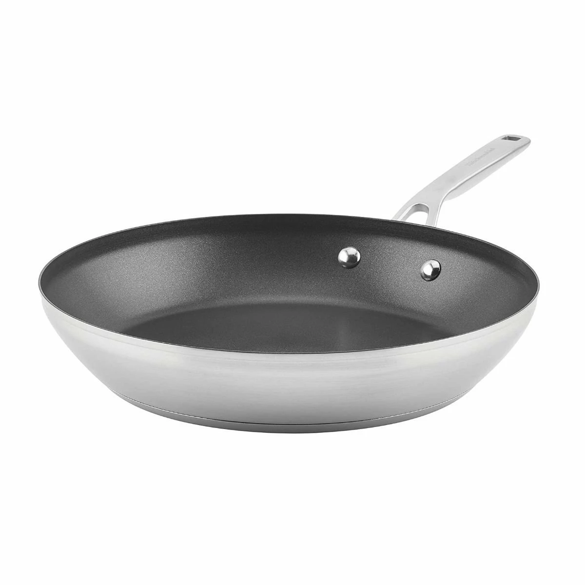 KitchenAid Non-Electrics KitchenAid 12" Stainless Steel 3-Ply Fry Pan | Nonstick 1 KitchenAid Non-Electrics KitchenAid 12" Stainless Steel 3-Ply Fry Pan | Nonstick