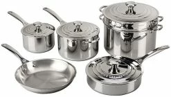 Le Creuset 10-Piece Cookware Set | Tri-Ply Stainless Steel