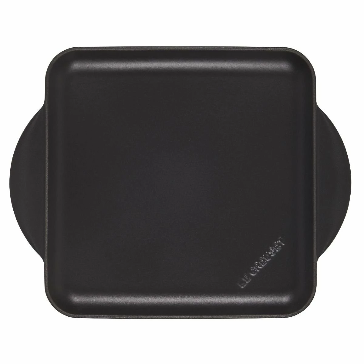 Le Creuset 9.5" Square Signature Enameled Cast Iron Griddle Pan | Licorice 2 Le Creuset 9.5" Square Signature Enameled Cast Iron Griddle Pan | Licorice - Image 2