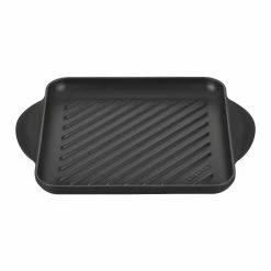 Le Creuset 9.5" Square Signature Enameled Cast Iron Grill Pan | Licorice