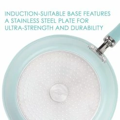 Rachael Ray 13-Piece Enameled Cookware Set | Light Blue Shimmer -Cookware Sets Sales 2023 lightbluecook2