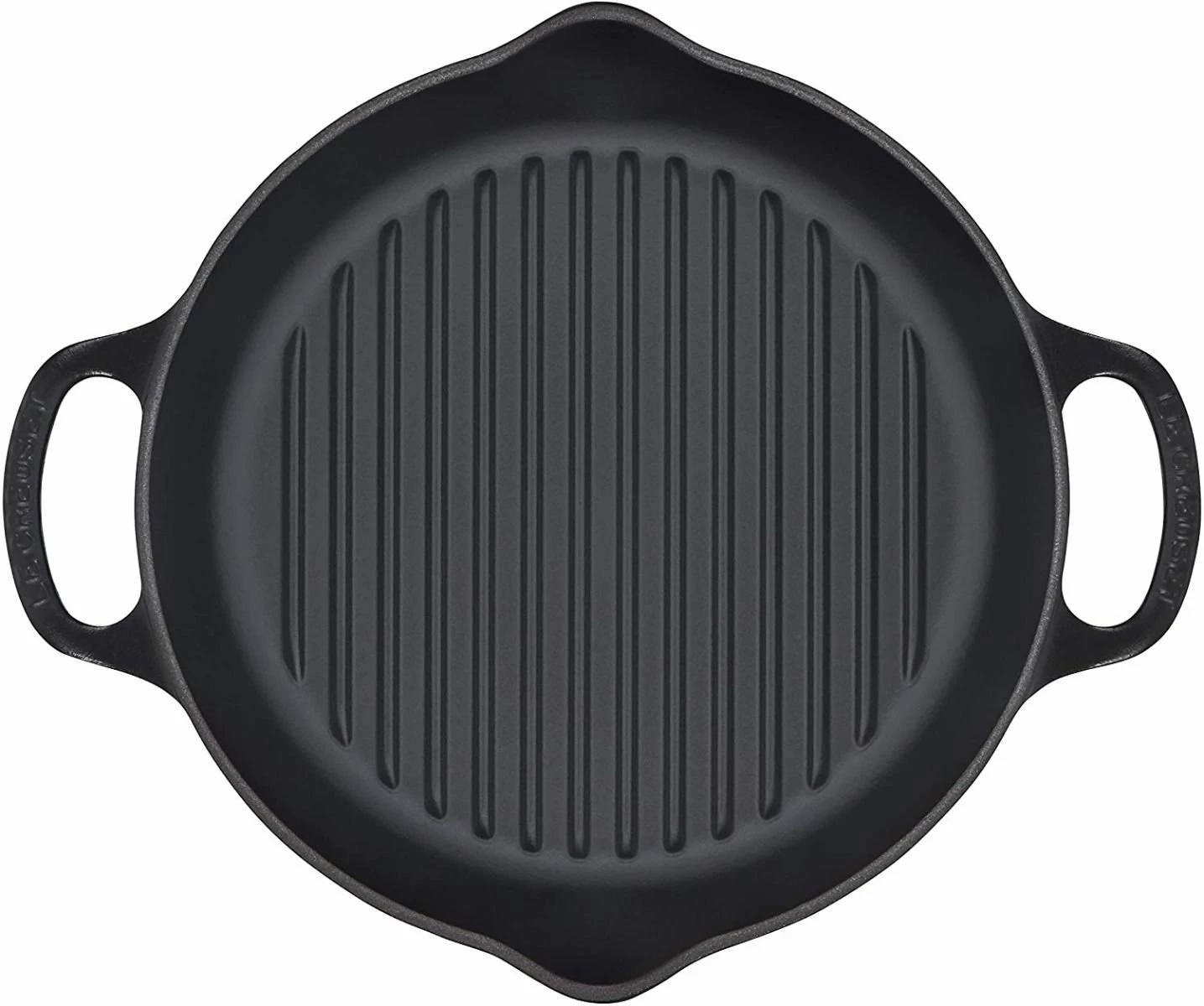 Le Creuset 9.75" Deep Round Signature Grill Pan | Licorice 3 Le Creuset 9.75" Deep Round Signature Grill Pan | Licorice - Image 3