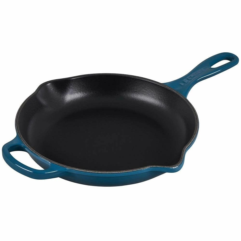Le Creuset 9" Signature Enameled Cast Iron Skillet | Deep Teal 1 Le Creuset 9" Signature Enameled Cast Iron Skillet | Deep Teal