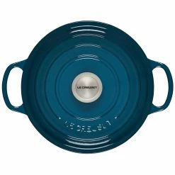 Le Creuset 4.5 Qt. Round Signature Dutch Oven With Stainless Steel Knob | Deep Teal -Cookware Sets Sales 2023 ls2501 247dss 3