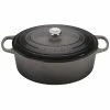 Le Creuset 9.5 Qt. Oval Signature Dutch Oven With Stainless Steel Knob | Oyster Grey
