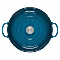 Le Creuset 5 Qt. Signature Braiser With Stainless Steel Knob | Deep Teal -Cookware Sets Sales 2023 ls2532 327dss 3