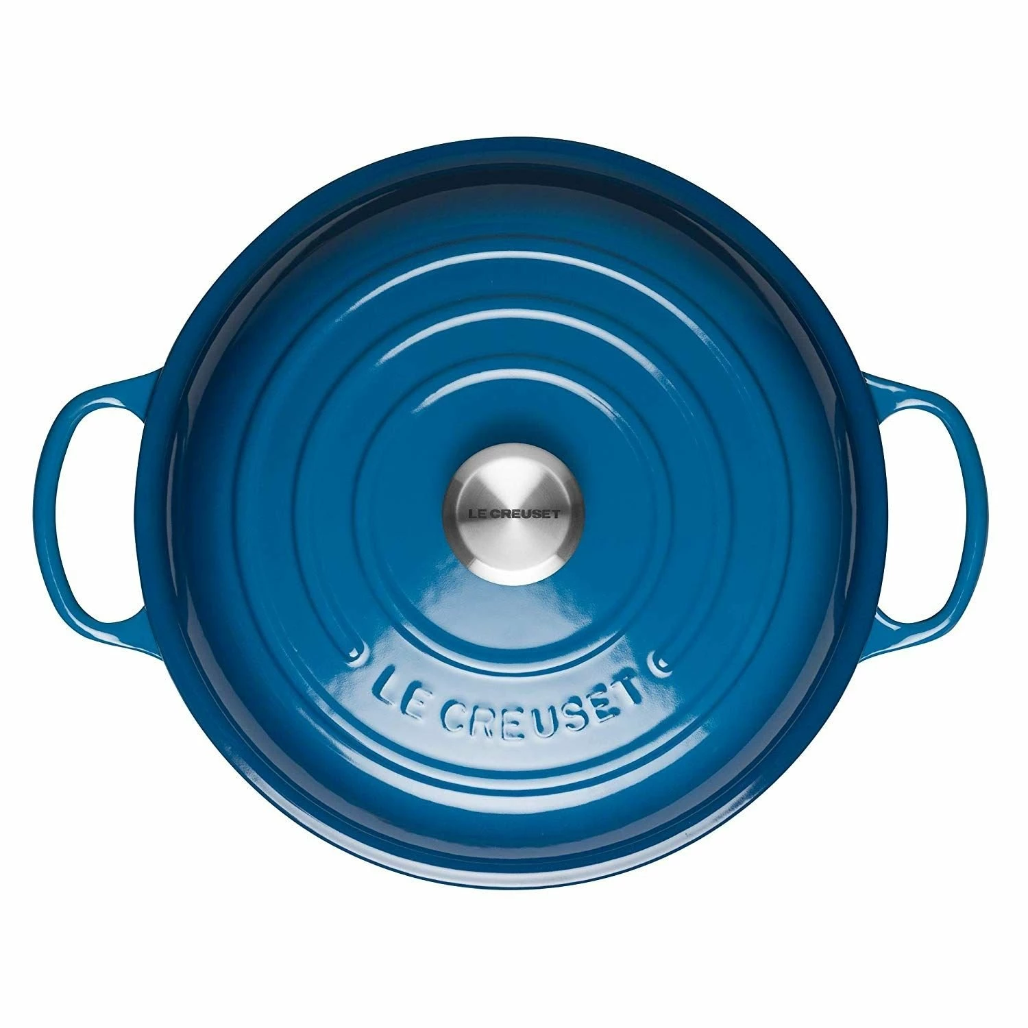 Le Creuset 2.25 Qt. Signature Enameled Cast Iron Braiser With Stainless Steel Knob | Marseille Blue 3 Le Creuset 2.25 Qt. Signature Enameled Cast Iron Braiser With Stainless Steel Knob | Marseille Blue - Image 3