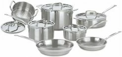 Cuisinart MultiClad Pro Triple Ply Stainless Steel Cookware Set | 12-Piece