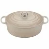 Le Creuset 6.75 Qt. Oval Signature Dutch Oven With Stainless Steel Knob | Meringue White