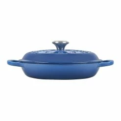 Le Creuset 2.25 Qt. Signature Braiser With Stainless Steel Knob | Noel (Marseille Blue) 10 Le Creuset 2.25 Qt. Signature Braiser With Stainless Steel Knob | Noel (Marseille Blue) -Cookware Sets Sales 2023 noelbraiser6