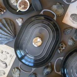 Le Creuset 3.75 Qt. Oval Signature Casserole With Stainless Steel Knob | Oyster Grey -Cookware Sets Sales 2023 oy