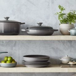 Le Creuset 2.25 Qt. Signature Enameled Cast Iron Braiser With Stainless Steel Knob | Oyster Grey -Cookware Sets Sales 2023 oyster 8