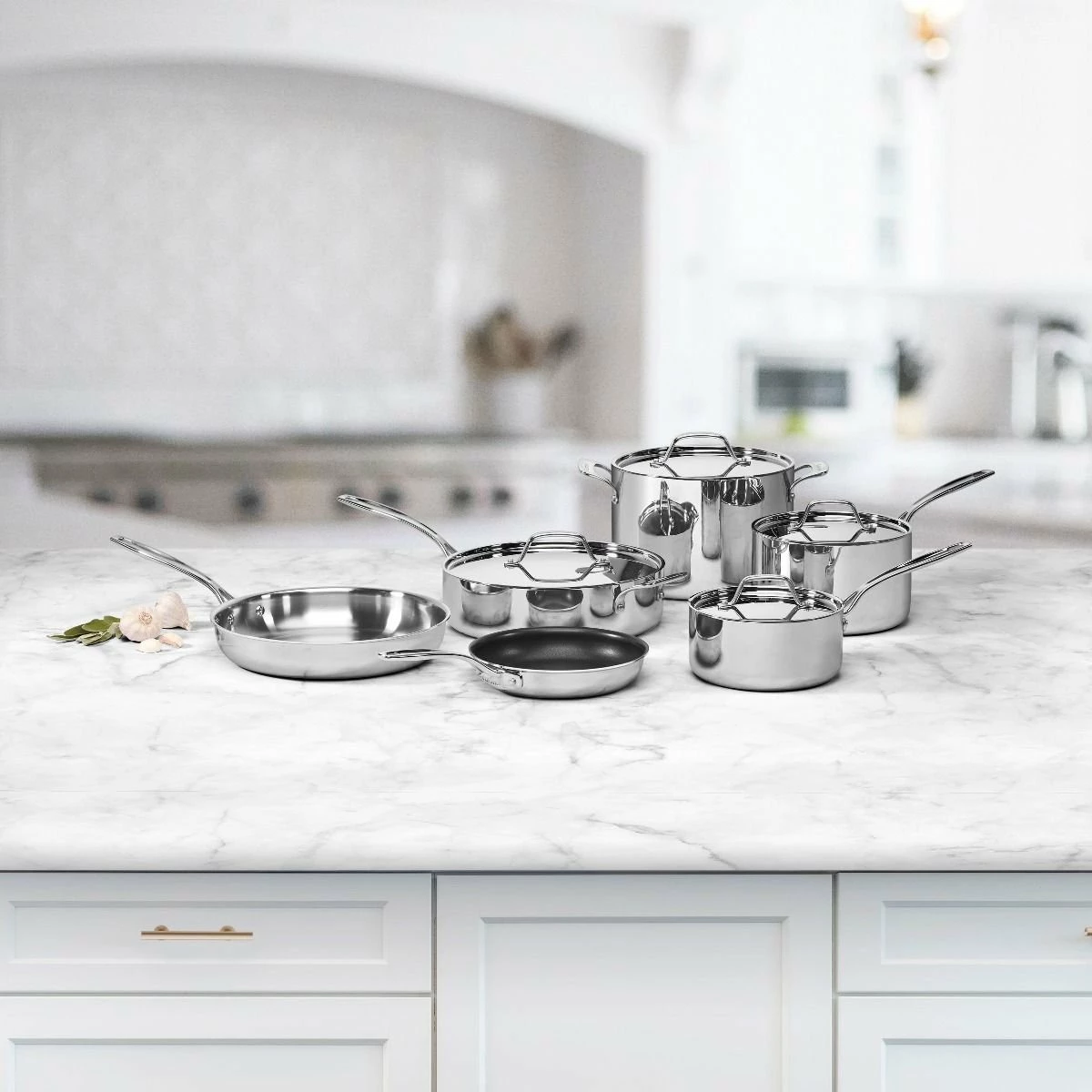 Cuisinart Custom-Clad 5-Ply Stainless Steel Cookware Set | 10-Piece 2 Cuisinart Custom-Clad 5-Ply Stainless Steel Cookware Set | 10-Piece - Image 2