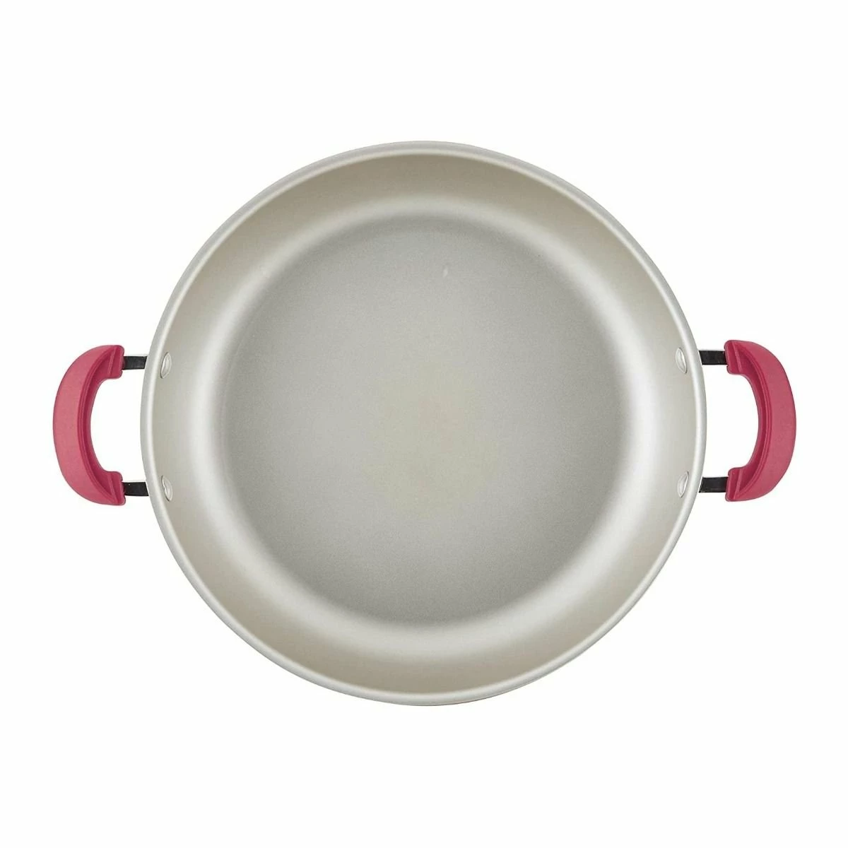 Rachael Ray 8-Piece Enameled Stacking Cookware Set | Red Shimmer 8 Rachael Ray 8-Piece Enameled Stacking Cookware Set | Red Shimmer - Image 8