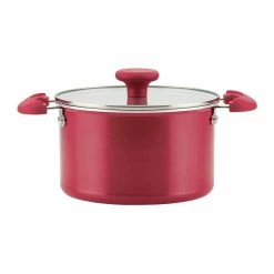 Rachael Ray 8-Piece Enameled Stacking Cookware Set | Red Shimmer 20 Rachael Ray 8-Piece Enameled Stacking Cookware Set | Red Shimmer -Cookware Sets Sales 2023 redshim5