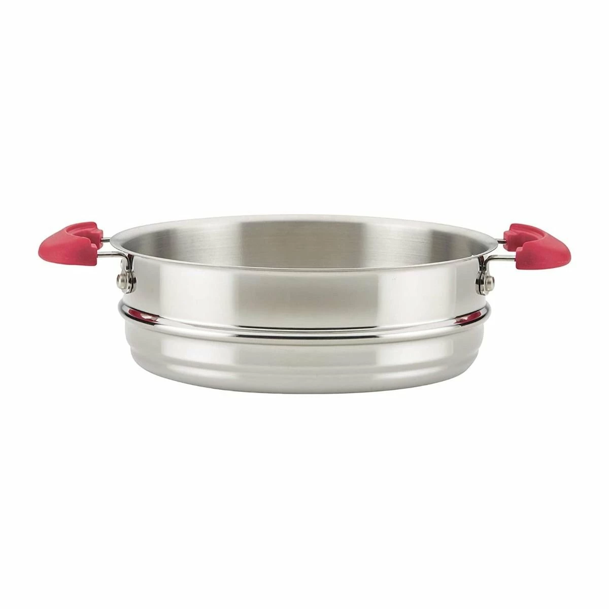 Rachael Ray 8-Piece Enameled Stacking Cookware Set | Red Shimmer 11 Rachael Ray 8-Piece Enameled Stacking Cookware Set | Red Shimmer - Image 11