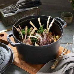 Staub 5 Qt Tall Cocotte | Black -Cookware Sets Sales 2023 rhazwry8