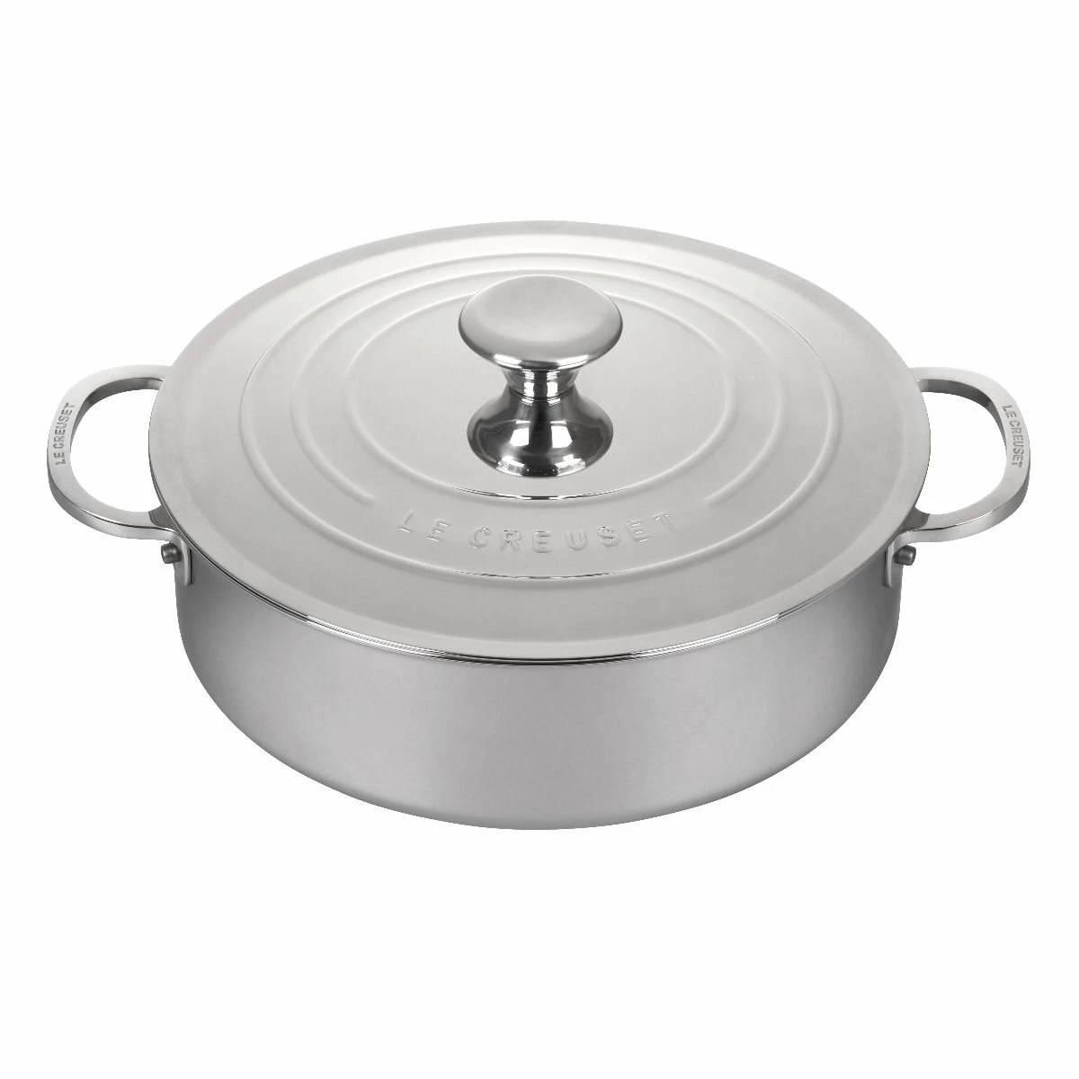 Le Creuset 4.5 Qt. Tri-Ply Stainless Steel Rondeau With Lid 1 Le Creuset 4.5 Qt. Tri-Ply Stainless Steel Rondeau With Lid