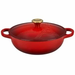 Le Creuset 2.5Qt Signature Cocotte Eiffel Tower Collection | Cerise -Cookware Sets Sales 2023 rs10248 eiffel rdo cerise lpr