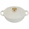 Le Creuset 2.5Qt Signature Cocotte Eiffel Tower Collection | White