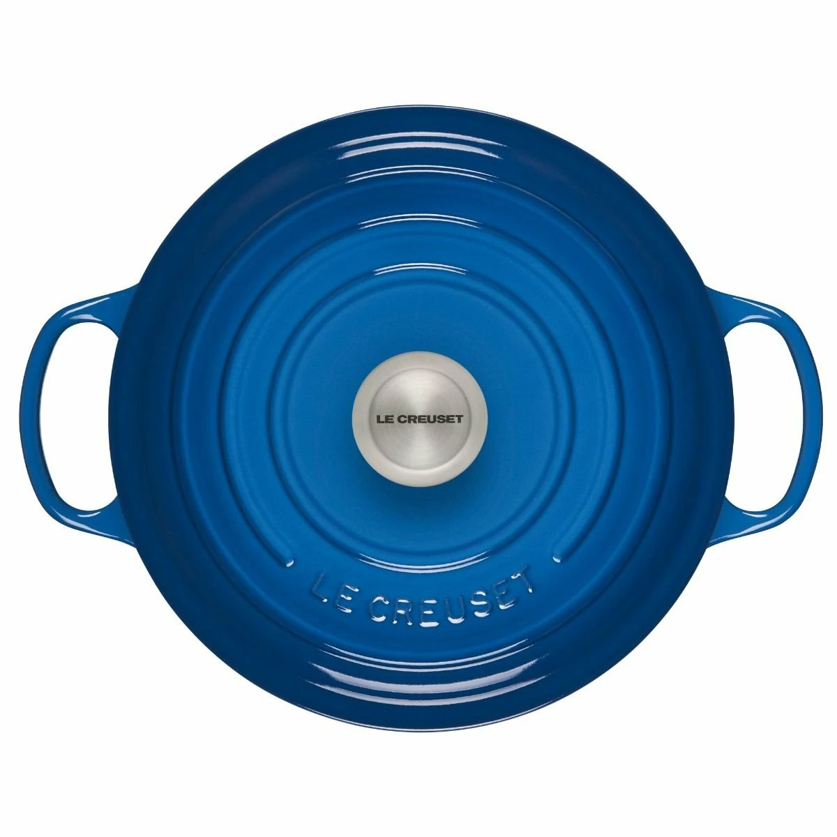 Le Creuset 5.5 Qt. Round Signature Cast Iron Dutch Oven With Stainless Steel Knob | Marseille Blue 2 Le Creuset 5.5 Qt. Round Signature Cast Iron Dutch Oven With Stainless Steel Knob | Marseille Blue - Image 2