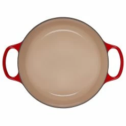 Le Creuset 5.5 Qt. Round Signature Cast Iron Dutch Oven With Stainless Steel Knob | Cerise/Cherry Red 8 Le Creuset 5.5 Qt. Round Signature Cast Iron Dutch Oven With Stainless Steel Knob | Cerise/Cherry Red -Cookware Sets Sales 2023 rs10299 ls2501 2667 inside