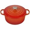 Le Creuset 3.5 Qt. Round Signature Dutch Oven With Stainless Steel Knob | Flame Orange