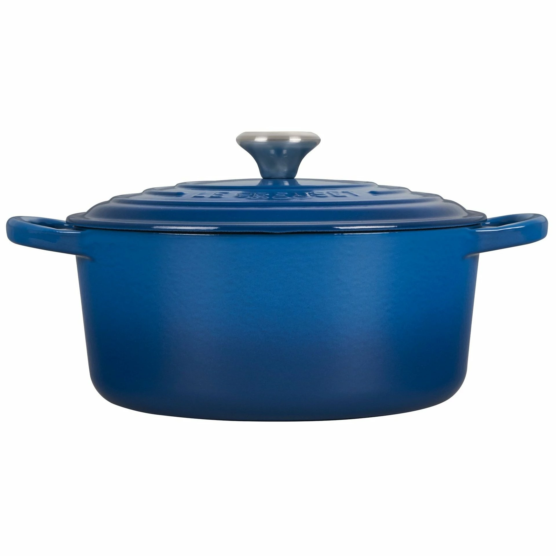 Le Creuset 3.5 Qt. Round Signature Dutch Oven With Stainless Steel Knob | Marseille Blue 2 Le Creuset 3.5 Qt. Round Signature Dutch Oven With Stainless Steel Knob | Marseille Blue - Image 2