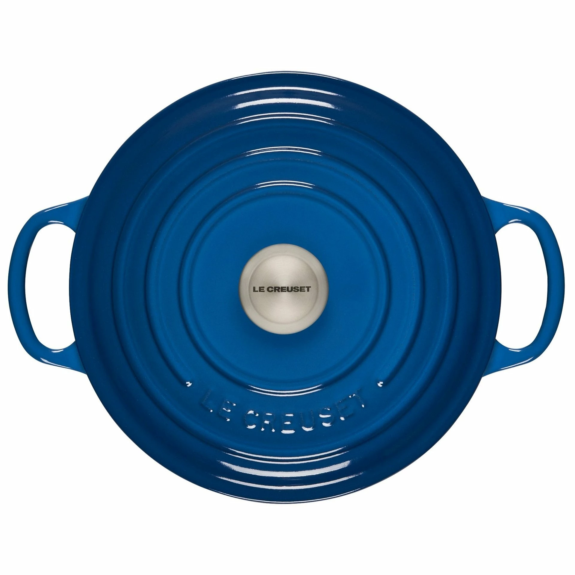 Le Creuset 3.5 Qt. Round Signature Dutch Oven With Stainless Steel Knob | Marseille Blue 3 Le Creuset 3.5 Qt. Round Signature Dutch Oven With Stainless Steel Knob | Marseille Blue - Image 3