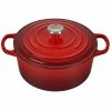Le Creuset 3.5 Qt. Round Signature Dutch Oven With Stainless Steel Knob | Cerise/Cherry Red